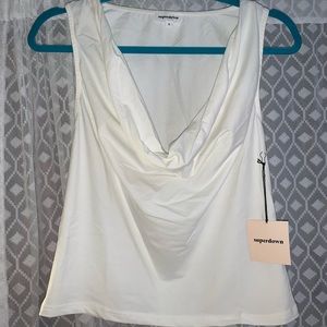 Superdown white top